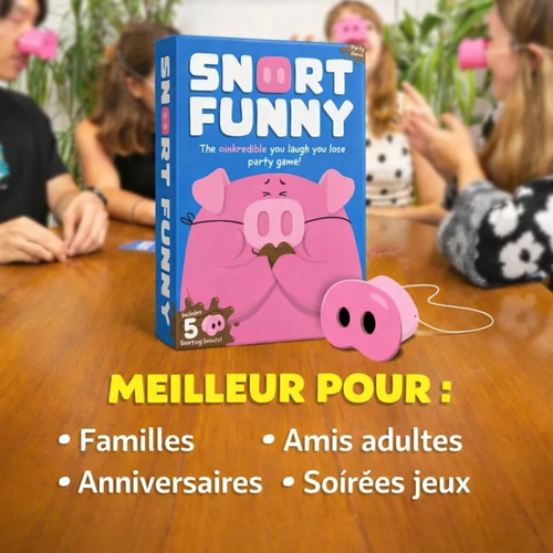 SNORT FUNNY – le jeu où rire est interdit🐷
