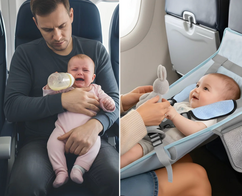 Die ergonomische Flugsitzhalterung, die die Wirbelsäule Ihres Babys schützt und Ihnen beide Hände zurückgibt.