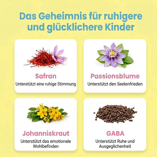 Gummies — Die klinischen Safran-Gummies für Kinder mit ADHS. Premium-Formel