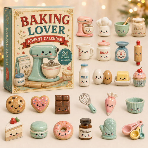 Backliebhaber Adventskalender 2026 | 24 Mini-Anhänger aus der Backstube