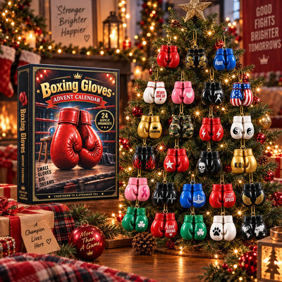 Boxen Adventskalender 2026 | 24 Boxhandschuh-Anhänger aus Acryl