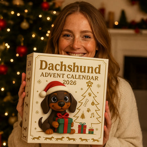 Dackel Adventskalender 2026 | 24 verschiedene Dackel-Figuren