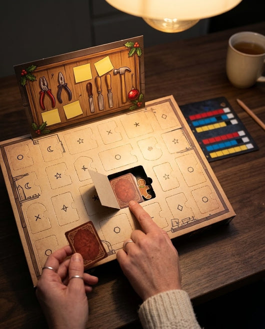 Escape Room Adventskalender, 24 Tage Rätsel, Weihnachts-Krimi-Spiel für Familien, Jugendliche und Erwachsene, ab 10 Jahren