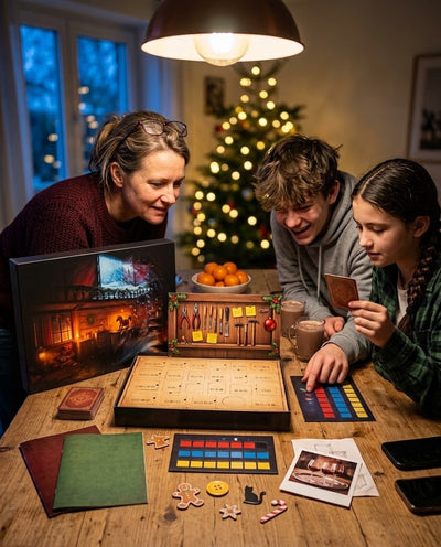 Escape Room Adventskalender, 24 Tage Rätsel, Weihnachts-Krimi-Spiel für Familien, Jugendliche und Erwachsene, ab 10 Jahren