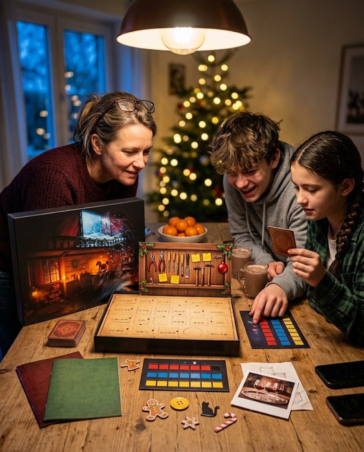 Escape Room Adventskalender, 24 Tage Rätsel, Weihnachts-Krimi-Spiel für Familien, Jugendliche und Erwachsene, ab 10 Jahren