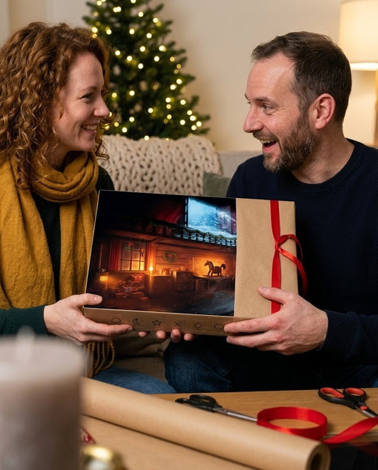 Escape Room Adventskalender, 24 Tage Rätsel, Weihnachts-Krimi-Spiel für Familien, Jugendliche und Erwachsene, ab 10 Jahren
