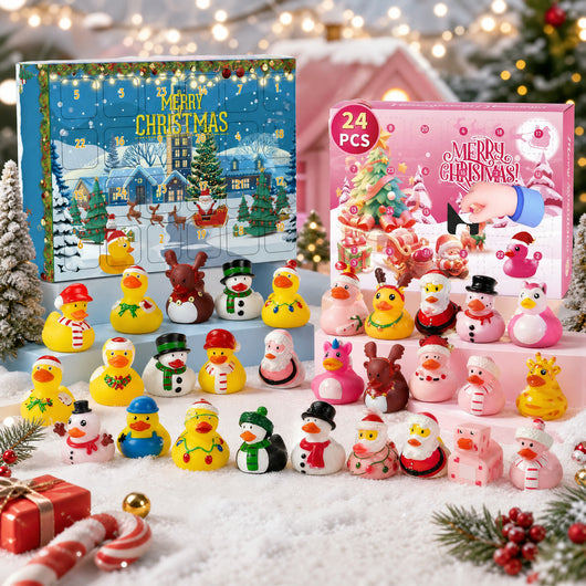 Gummienten Adventskalender 2026 | 24 verschiedene Weihnachts-Badeenten
