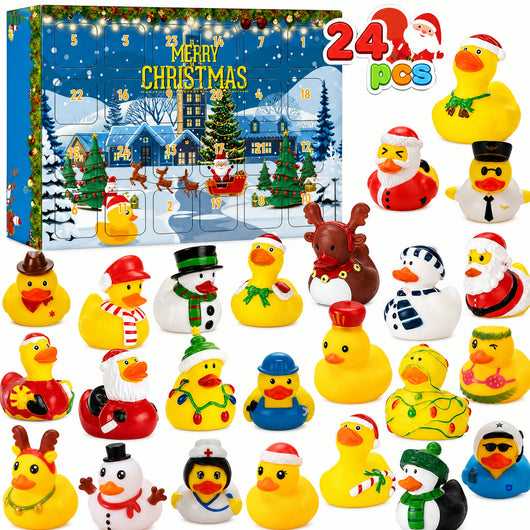 Gummienten Adventskalender 2026 | 24 verschiedene Weihnachts-Badeenten