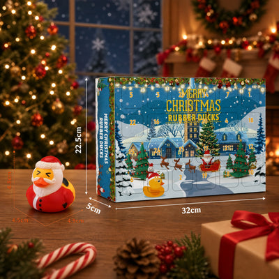 Gummienten Adventskalender 2026 | 24 verschiedene Weihnachts-Badeenten