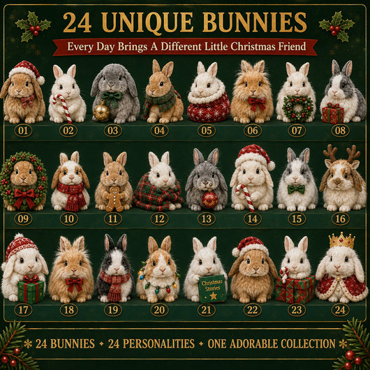 Hasen Adventskalender 2026 | 24 verschiedene Hasen-Figuren