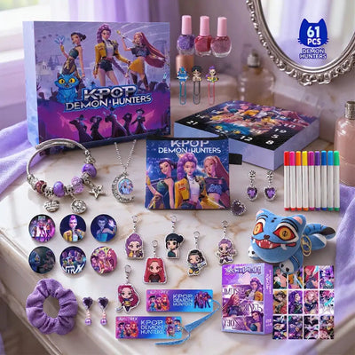 K-Pop Adventskalender 2026 | 24 Türchen mit Schmuck, Charms und Stickern