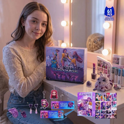 K-Pop Adventskalender 2026 | 24 Türchen mit Schmuck, Charms und Stickern