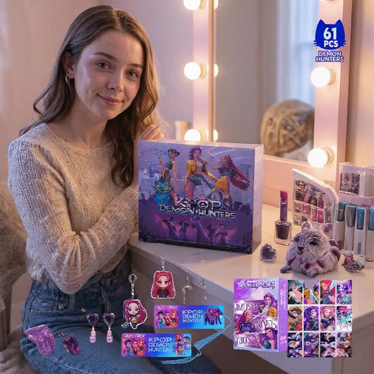 K-Pop Adventskalender 2026 | 24 Türchen mit Schmuck, Charms und Stickern