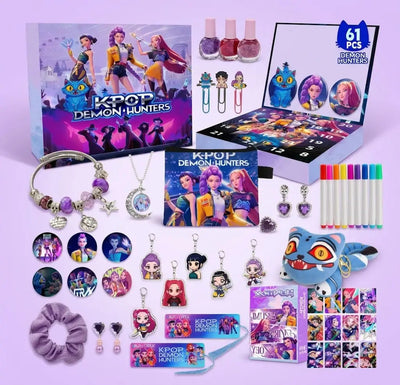 K-Pop Adventskalender 2026 | 24 Türchen mit Schmuck, Charms und Stickern