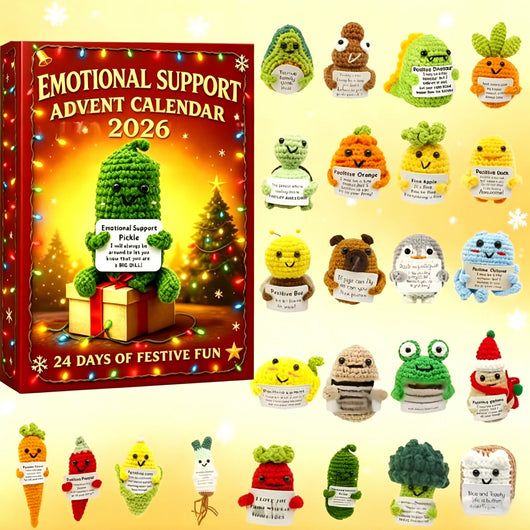 Mutmacher Adventskalender 2026 | 24 kleine Figuren mit aufmunternden Botschaften