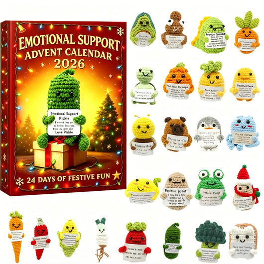 Mutmacher Adventskalender 2026 | 24 kleine Figuren mit aufmunternden Botschaften