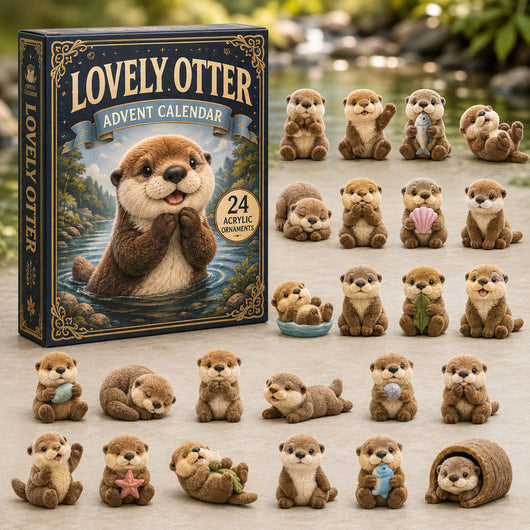 Otter Adventskalender 2026 | 24 verschiedene Otter-Anhänger
